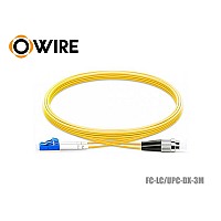 PATCH CORD SM OWIRE FC/UPC-LC/UPC DX (3M)