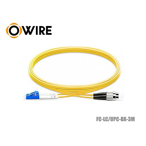 PATCH CORD SM OWIRE FC/UPC-LC/UPC DX (3M)