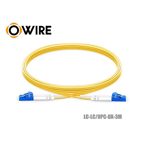 PATCH CORD SM OWIRE LC/UPC DX (3M)