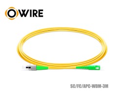 Patch Cord SC-FC (APC) SM Simplex ยาว 3 เมตร