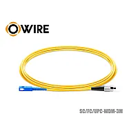 Patch Cord SC-FC (UPC) SM Simplex ยาว 3 เมตร