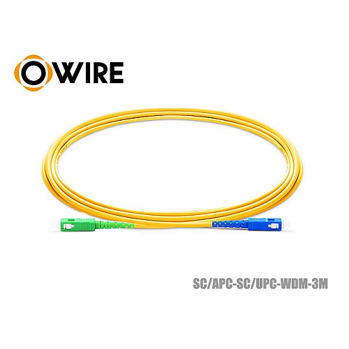Patch Cord SC/APC-SC/UPC SM Simplex ยาว 3 เมตร