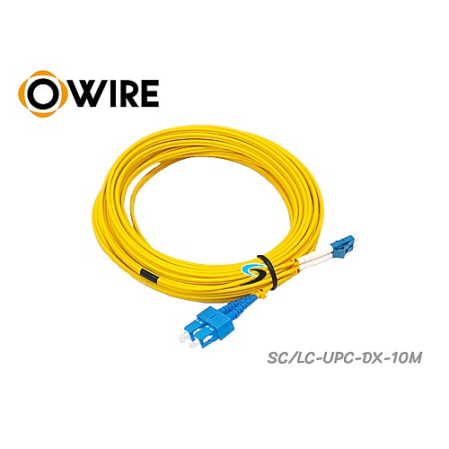 PATCH CORD SM OWIRE SC/UPC-LC/UPC DX (10M)