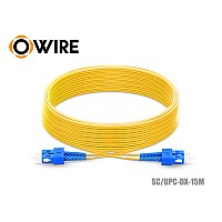 Owire Patch Cord Fiber SM SC/UPC Duplex (15M)