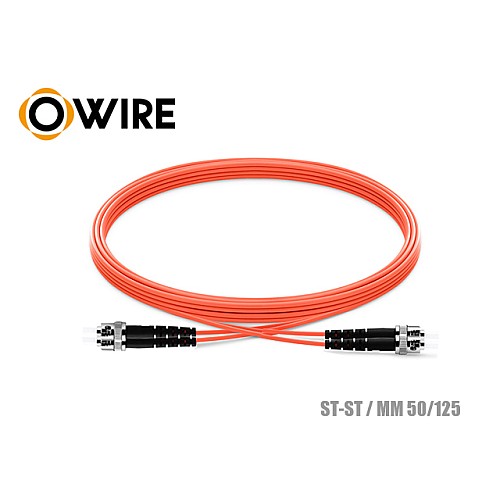 PATCH CORD MM ST-ST DX OM2 OWIRE (3M)