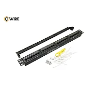 OWIRE PATCH PANEL CAT6 24 PORT 1U