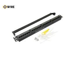 Patch Panel Cat6 Owire 1U ขนาด 24 Port