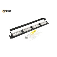 OWIRE PATCH PANEL CAT6 24 PORT 1U