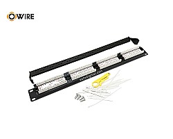 Patch Panel Cat6 Owire 1U ขนาด 24 Port