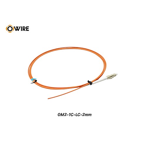 Pigtail 1 Core LC/UPC MM OM2 2mm ยาว 1.5 เมตร