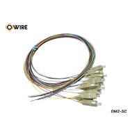 Pigtail 12 Core SC/UPC MM OM2 0.9mm 1.5 เมตร Pigtail 12 Core SC/UPC MM OM2 0.9mm 1.5 เมตร