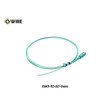 Pigtail 1 Core SC/UPC MM OM3 2mm ยาว 1.5 เมตร