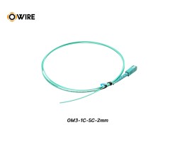 Pigtail 1 Core SC/UPC MM OM3 2mm ยาว 1.5 เมตร