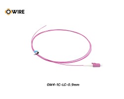 Pigtail 1 Core LC/UPC MM OM4 0.9mm ยาว 1.5 เมตร