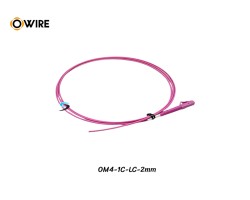 Pigtail 1 Core LC/UPC MM OM4 2mm ยาว 1.5 เมตร