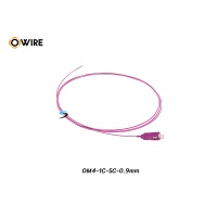Pigtail 1 Core SC/UPC MM OM4 0.9mm ยาว 1.5 เมตร Pigtail 1 Core SC/UPC MM OM4 0.9mm ยาว 1.5 เมตร