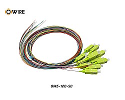 Pigtail 12 Core SC MM OM5 0.9mm ยาว 1.5 เมตร