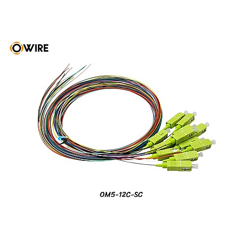 Pigtail 12 Core SC MM OM5 0.9mm ยาว 1.5 เมตร