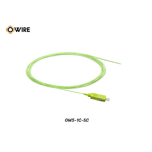 Pigtail 1 Core SC MM OM5 0.9mm ยาว 1.5 เมตร