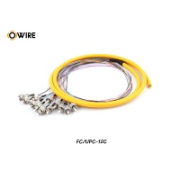 Pigtail 12 Core FC/UPC SM 0.9mm ยาว 1.5 เมตร Pigtail 12 Core FC/UPC SM 0.9mm ยาว 1.5 เมตร