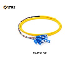 Pigtail 12 Core SC/UPC SM 0.9mm ยาว 1.5 เมตร