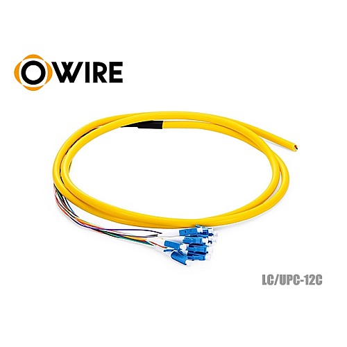 Owire Pigtail Fiber SM LC/UPC 0.9mm 12 Core (1.5M)