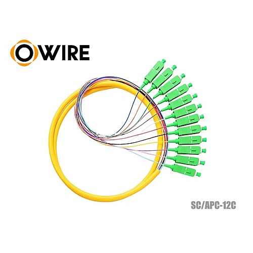 Owire Pigtail Fiber SM SC/APC 0.9mm 12 Core (1.5M)