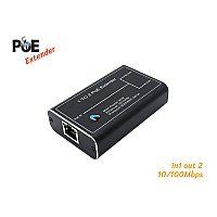 10/100M POE Extender IN1 OUT2 รุ่น HX-POE201