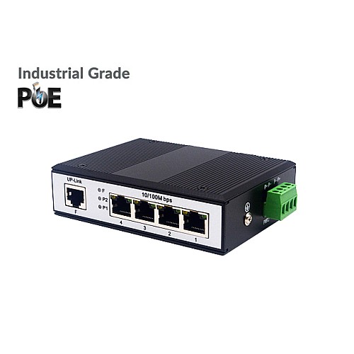 10/100 IND POE Switch 4 POE + 1FE