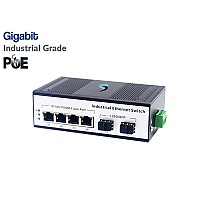 Gigabit Industrial PoE Switch 4 Port + 2SFP