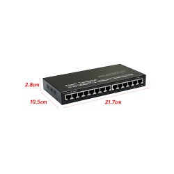 Gigabit PoE Switch 12 Port + 2 LAN GE Uplink