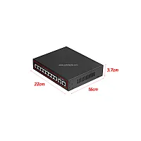 Gigabit PoE Switch 8 Port + 2GE