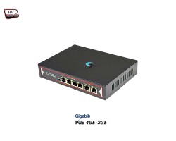 Gigabit PoE Switch 4 Port + 2 LAN GE Uplink