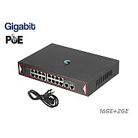 Gigabit POE Switch 16GE POE + 2GE (Small)