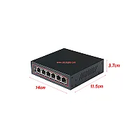 PoE Switch 10/100 4 Port + 2FE