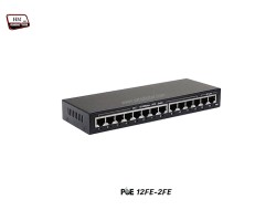 PoE Switch 12 Port 10/100 + 2 LAN FE Uplink