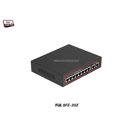 PoE Switch 8 Port 10/100 + 2GE