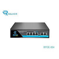 RELKOR 10/100M POE Switch 4 POE + 2 LAN/100