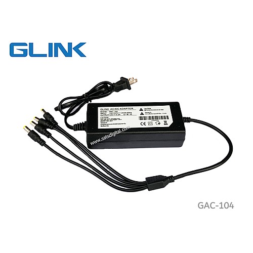 Adapter Switching 12V/5A Glink รุ่น GAC-104 60W (4 หัว)