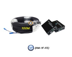 สายไฟเบอร์ออฟติก 1 Core 100 เมตร + Media BIDI 10/100