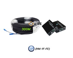 สายไฟเบอร์ออฟติก 1 Core 300 เมตร + Media BIDI 10/100