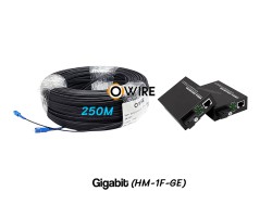สายไฟเบอร์ออฟติก 1 Core 250 เมตร + Media BIDI 1G