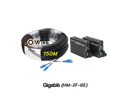 สายไฟเบอร์ออฟติก 2 Core 150 เมตร + Media DX 1G