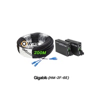 สายไฟเบอร์ออฟติก 2 Core 200 เมตร + Media DX 1G