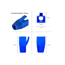 หัวแลน CAT7 FTP สำหรับสายแบบมีชีลด์ (คีมย้ำ) หัวแลน CAT7 FTP สำหรับสายแบบมีชีลด์ (คีมย้ำ)
