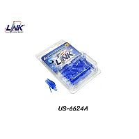 LINK | Plug Boots CAT6 สีฟ้าใส รุ่น US-6624A (10pcs)