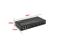 Gigabit Fiber SFP Switch 4 Port + 2GE