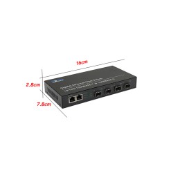 Gigabit Fiber SFP Switch 4 Port + 2GE