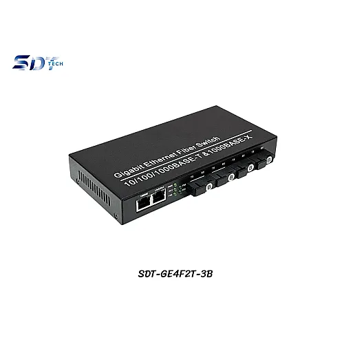 Gigabit Fiber Switch 4 Port (SC) + 2GE
