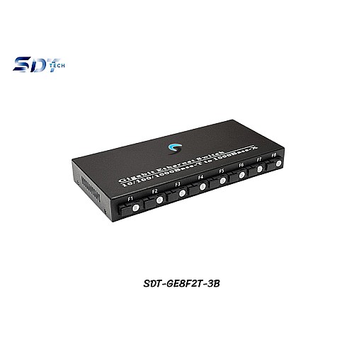 Gigabit Fiber Switch SC (B) BIDI 8 Port 3KM + 2GE